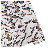 ONEART   Rainbow Cloud Faux Leather Printed PU