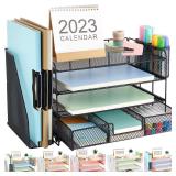 gianotter 4 Tier Desk Organizer with Drawers