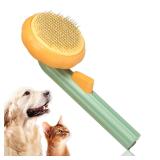 Pumpkin Self Cleaning Slicker Brush for Dogs