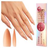 ROSALIND Deep Nude Almond Nail Tips  200 PCS