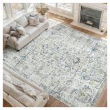 COLLACT 6x9 Area Rug   Large Washable Living Room
