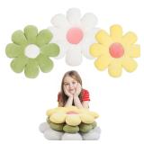 Getmo Resin 3pcs Flower Pillow Floor Cushion