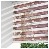 LazBlinds Cordless Dual Layer Zebra Blinds for