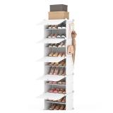 ROJASOP Closet Tall Shoe Rack Organizer  10 Tiers