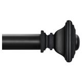 BRIOFOX Black Curtain Rods Adjustable Curtain Rod