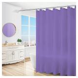 Fabric Shower Curtain Liner with Hem Weighted