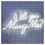 Will You Marry Me LED Dimmable Neon Sign  Custom