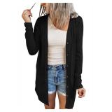 MEROKEETY Women s Open Front Lightweight Cardigan