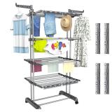5 Tier Clothes Drying Rack Oversized  Foldable