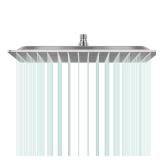 Square Shower head  High Flow Stainless Steel