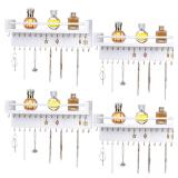 4 Pack Hanging Jewelry Organizer Wooden Jewelry