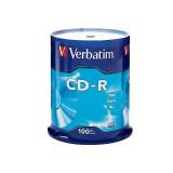 VERBATIM 94554 700MB 80 Minute 52x CD Rs  100 ct