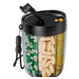 PULIV Large Supplement Organizer Bottle  Holds