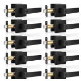 10 Pack Matte Black Door Handles Privacy Door