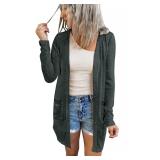 MEROKEETY Women s Open Front Lightweight Cardigan