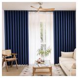 Window Navy Blue 100  Blackout Curtains for