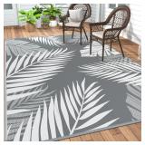 GENIMO Outdoor Rug 5  x 8  Waterproof for Patios