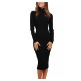 MEROKEETY Women s 2024 Ribbed Long Sleeve Sweater