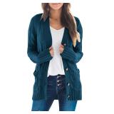 MEROKEETY Women s 2024 Fall Long Sleeve Cable
