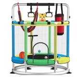 Trampoline for Kids  Update T handrail Adjustable
