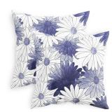 CaliTime Throw Pillow Cases Pack of 2 Cozy Fleece