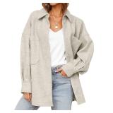 MEROKEETY Women s 2024 Fall Oversized Long Sleeve