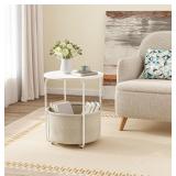 Round End Table  Side Table for Living Room