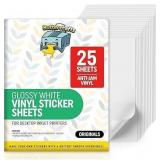 25 Full Sheet Labels Stickers Paper Set  Laser
