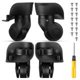 Silkfly 4 Pcs Luggage Wheels Replacement Travel