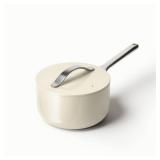 3 Qt  Ceramic Non Stick Sauce Pan in Cream