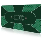 YUZPKRSI 70 x 35 Inch Poker Mat  8 Players Texas