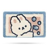 Molesun Rabbit Bathroom Rug Mat  Extra Soft and