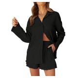 MEROKEETY Women s 2 Piece Outfits Long Sleeve
