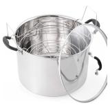 Water Bath Canner with Glass Lid  Induction
