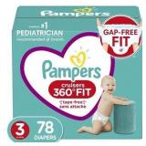 Pampers Cruisers 360 Diapers Super Pack   Size 3