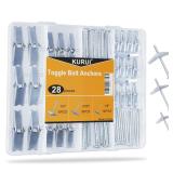 KURUI 28Pcs Heavy Duty Hollow Wall Anchors for