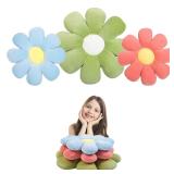 Getmo Resin 3pcs Flower Pillow Floor Cushion