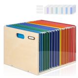 Acrylic File Box Organizer Hanging File Folder