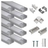 10 Pack 3 3ft 1Meter U Shape LED Aluminum Channel