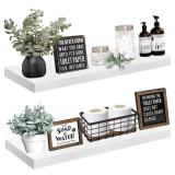 QEEIG Bathroom Shelves 36 inches Long Floating