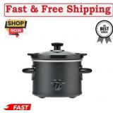 Mainstays 2 QT Slow Cooker  Matte Black Finish