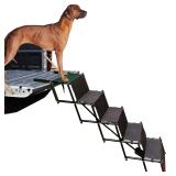 Upgraded Dog Stairs  Metal Frame Foldable Large