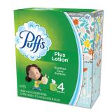 Plus Lotion Facial Tissue  1 Ply  White  56