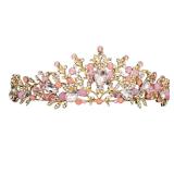 Princess Crown Headbands Crystal Tiara Pearl
