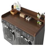 Washer and Dryer Countertop with 2 Tier Shelf 54