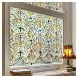 3D Stained Glass Window Film  Decorative Window