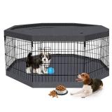 Foldable Metal Wire Dog Pen Pet Playpen Dog Fence