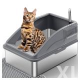 Stainless Steel Cat Litter Box  Extra Large