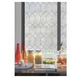 36 in  W X 72 in  L Old English Decorative Window