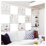Lchen Hanging Room Divider Panel  12 Pieces White